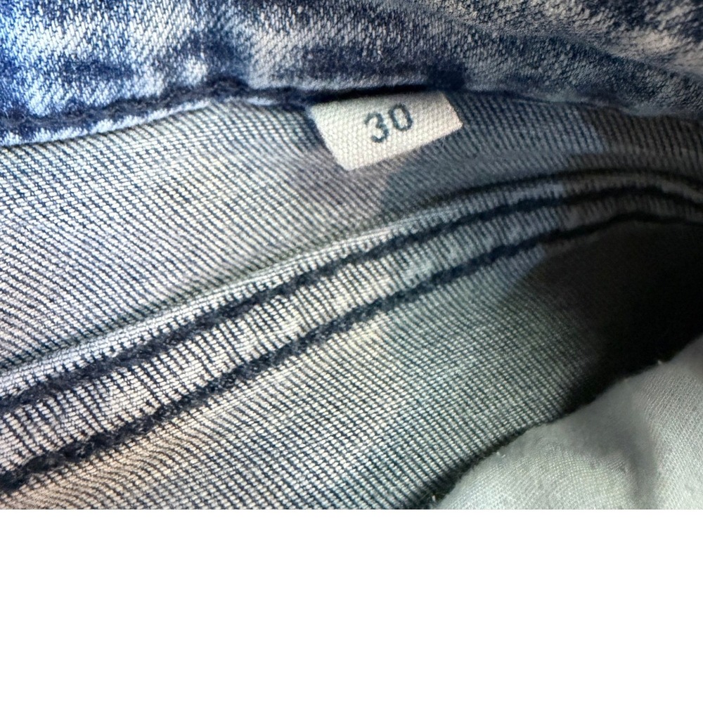Ripton Superlite Jeans 30x28  Acid Wash Relaxed Straight Raw Hem - Picture 5 of 8